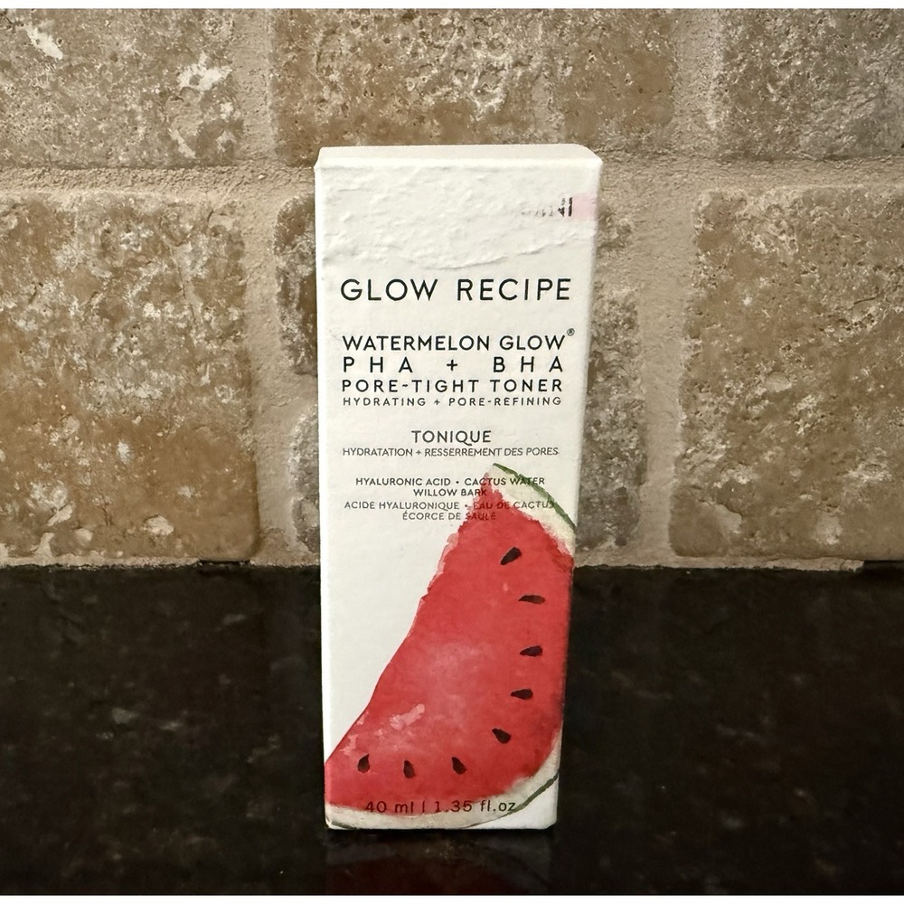 Glow Recipe Watermelon Glow PHA + BHA Pore-tight Toner 40ml‎ 1.35 Oz NIB